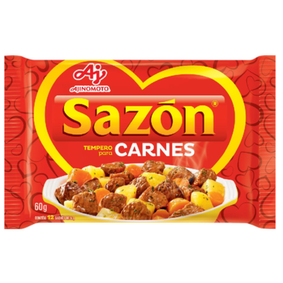 TEMPERO EM PO SAZON "CARNE" 60G (VERMELHO)