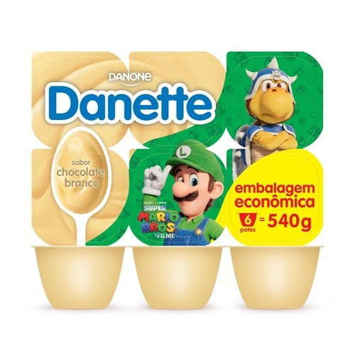 Sobremesa Láctea de Chocolate Branco Danette 540g