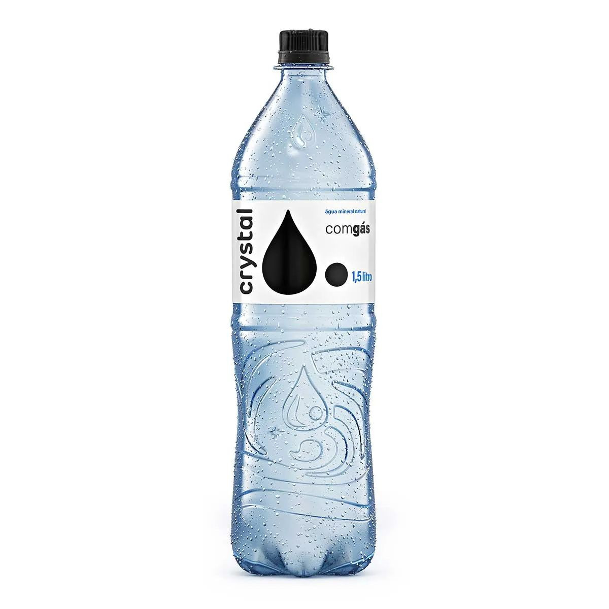 Água mineral cristal c/gás 1,5L