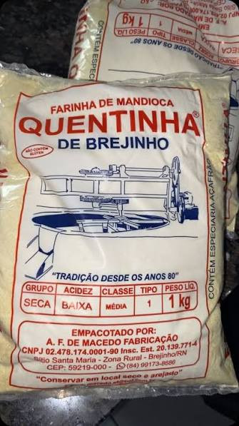 FARINHA DE MANDIOCA BREJINHO AMARELA 1KG