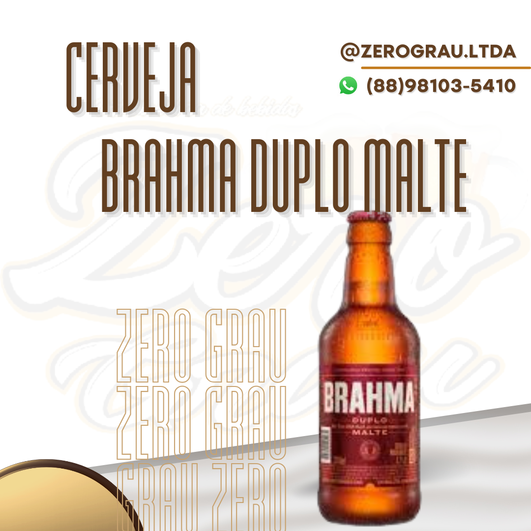 CERVEJA BRAHMA DUPLO MALTE 300ML CX C/23