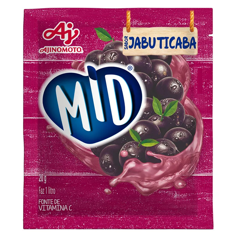 Refresco em Pó Mid Jabuticaba