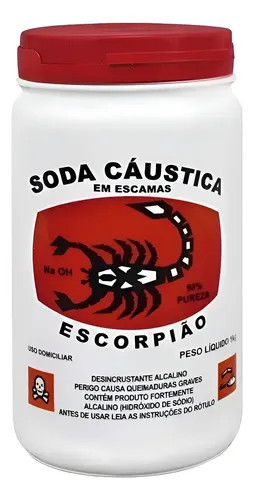 Soda Caustica Escorpião 1kg