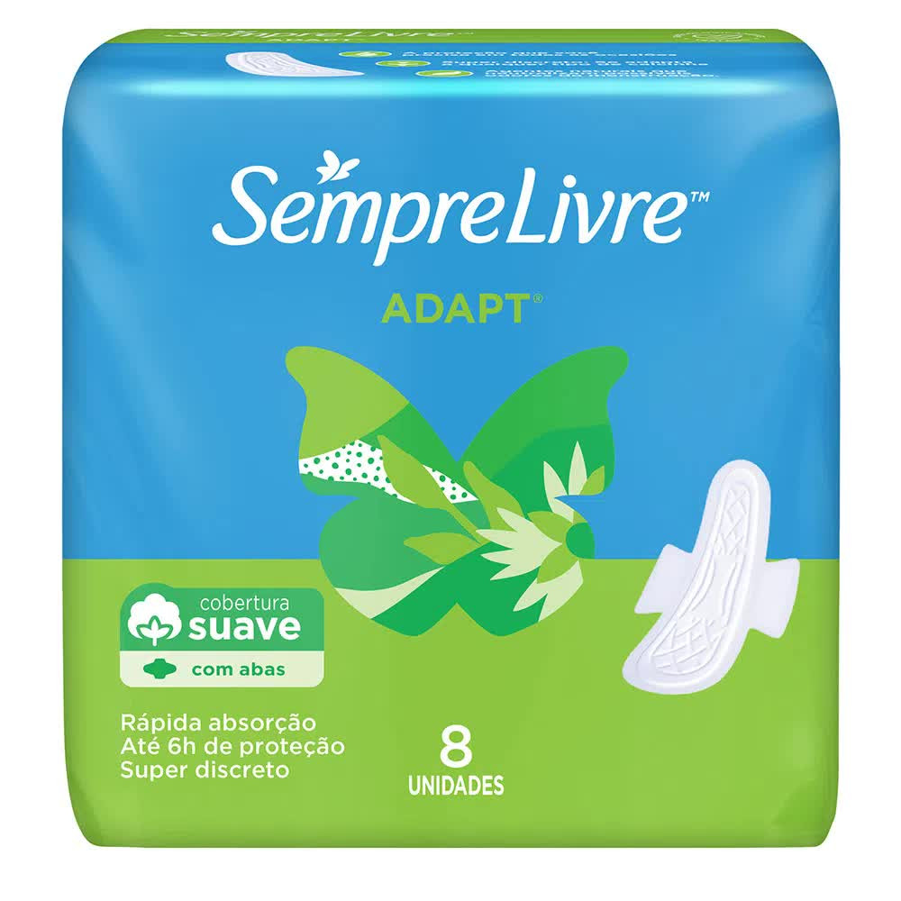 ABSORVENTE SENPRE LIVRE ADAPT LEVE8.PAGUE7