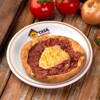 Esfiha Aberta de Carne Seca com Catupiry