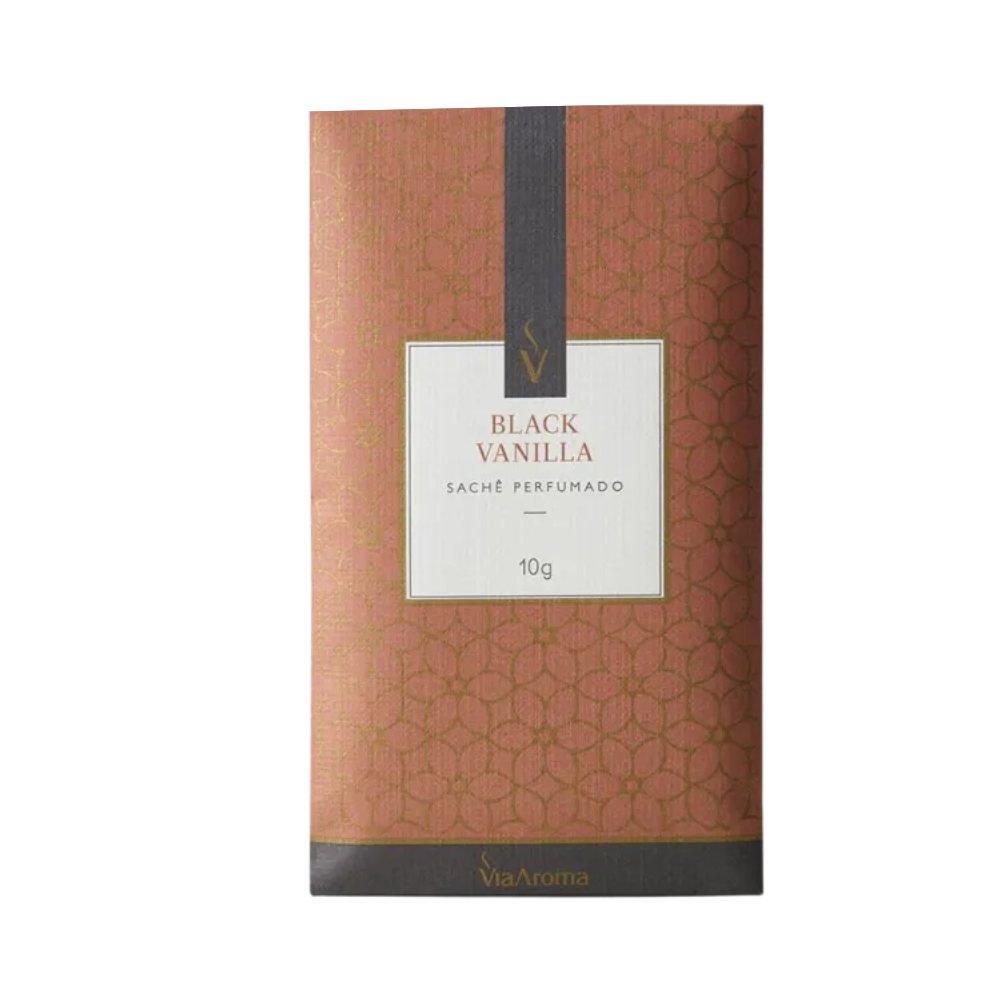 SACHE PERFUMADO VIA AROMA 10G BLACK VANILLA