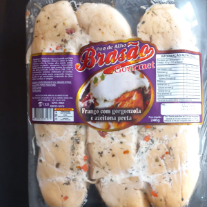 PAO DE ALHO FRANGO COM GORGONZOLA BRASAO 240GR