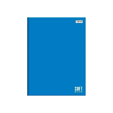 CADERNO COSTURADO AZUL 96 FLS NOVA SOLFT BOOK