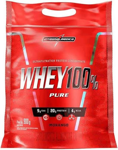 Whey 100  Pure Conc Im Morango Sh 900g
