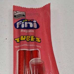 FINI TUBES  SABOR MORANGO 15G