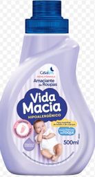 Amaciante para Roupas de Bebê Vida Macia Amêndoas Embalagem 500ml