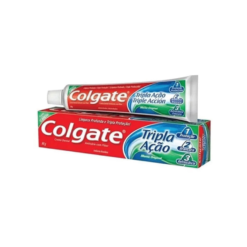 CREME DENTAL COLGATE TRIPLA AÇÃO 90G