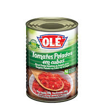Tomates s/ pele em cubos Olé 240g