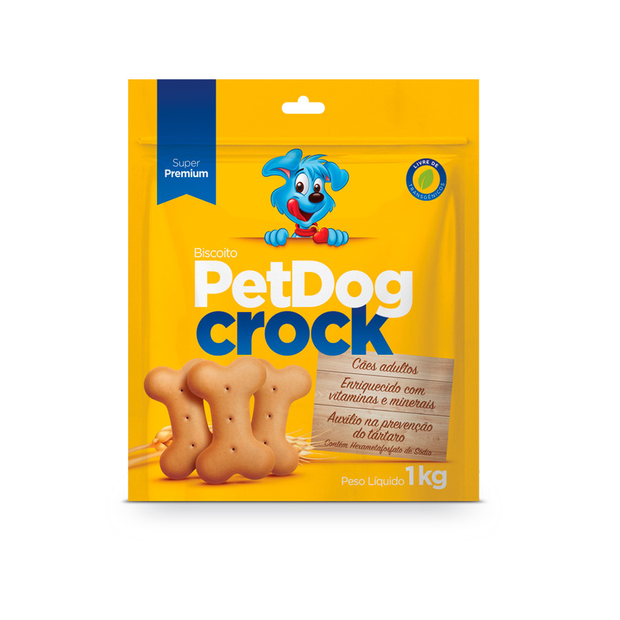 Biscoito Petdog Crock Tradicional 1kg