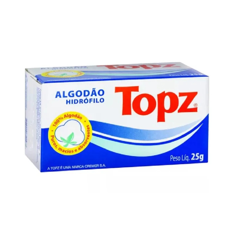 ALGODAO TOPZ HIDROFILO CX25G