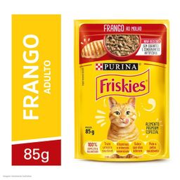 Ração Úmida para Gatos Adultos Sabor Frango Ao Molho Friskies 85g