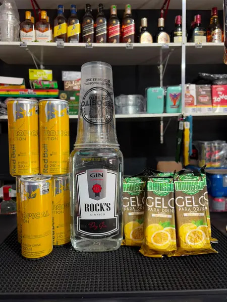 COMBO ROCKS GIN PRETO 1L