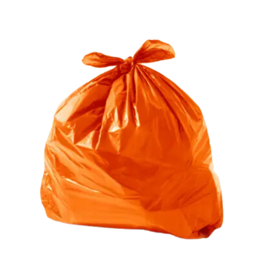 SACO LIXO ECO 100L LARANJA 75X85X0,04 C/100