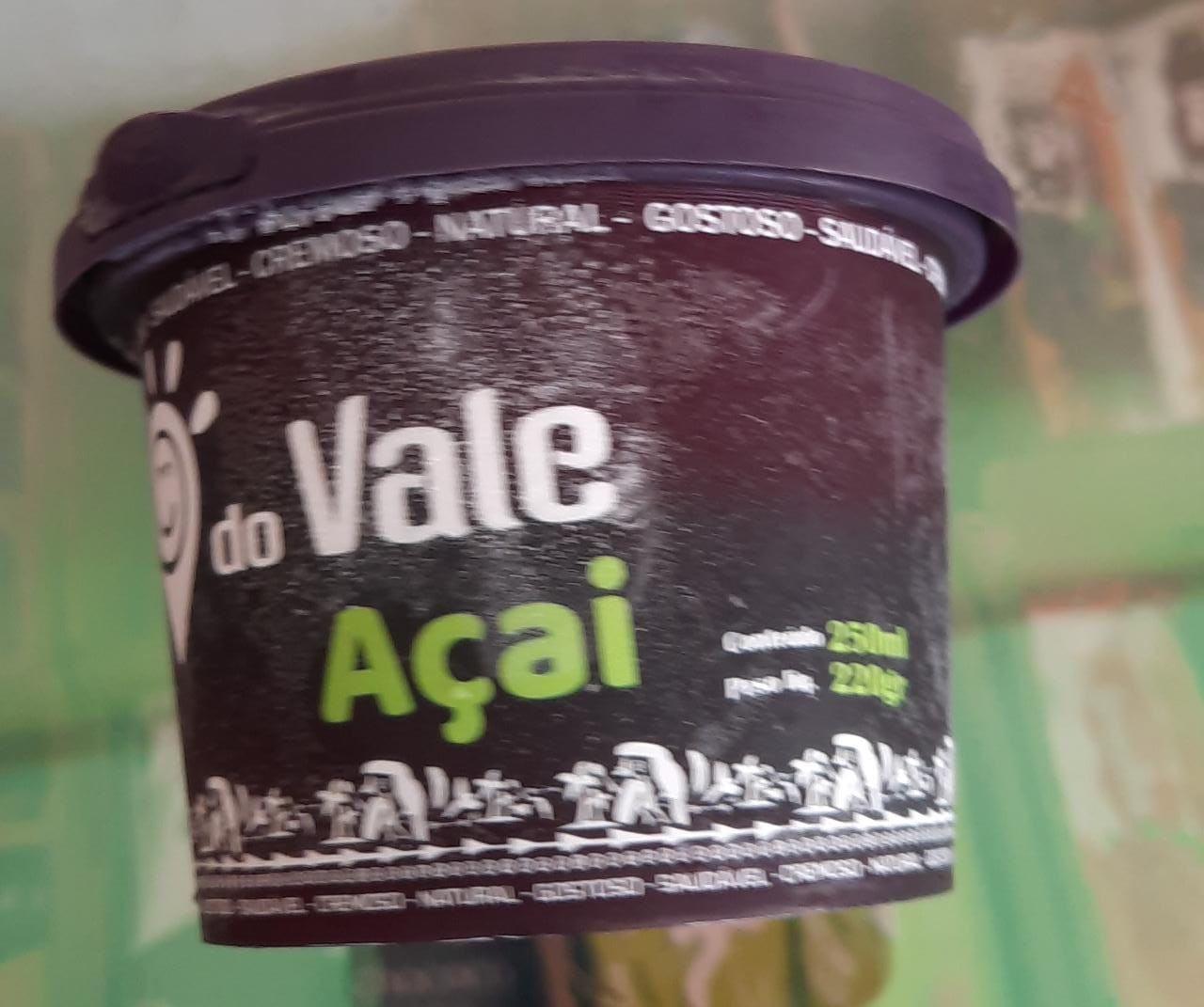 PICOLE VALE ACAI POTE 250ML