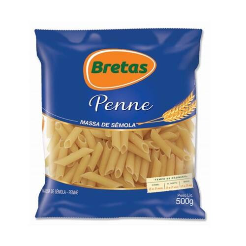 Macarrão Penne Sêmola Bretas 500g