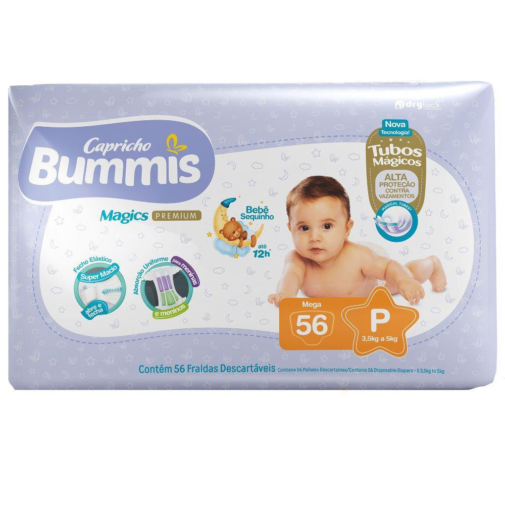 Fralda Bummis Magics Premium Mega P 56 Unidades
