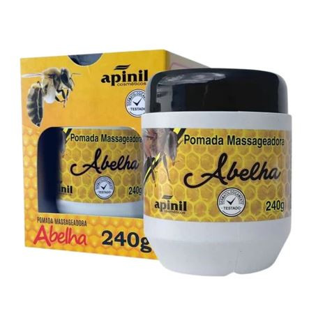 POMADA MASSAG ABELHA 240G APINIL