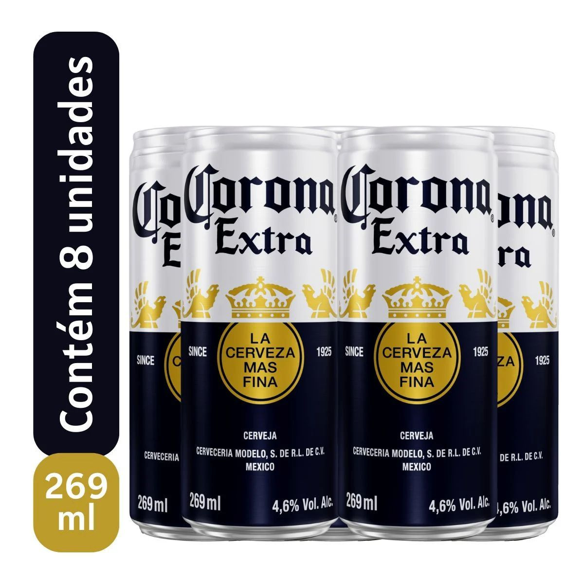CERVEJA CORONA LT 269ML PACK 8 UN
