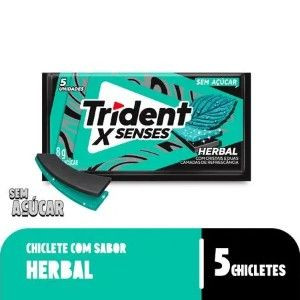 TRIDENT FRESH HERBAL GOMA PRETA