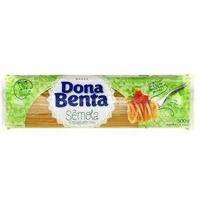 MACARRÃO ESPAGUETE SÊMOLA DONA BENTA 500g