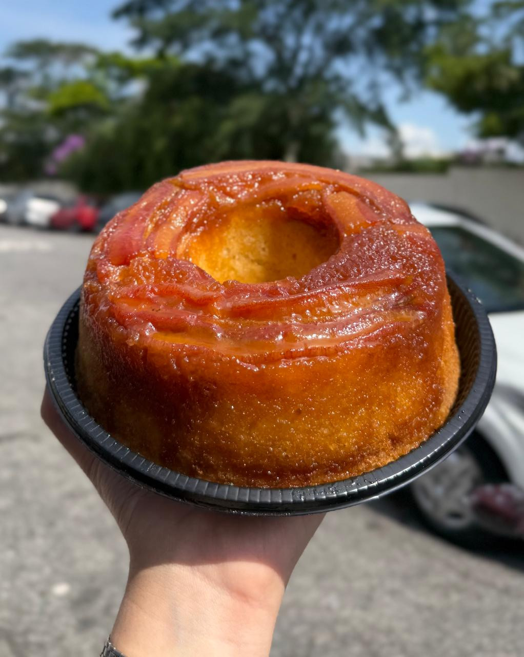 Bolo de Banana Caramelizada