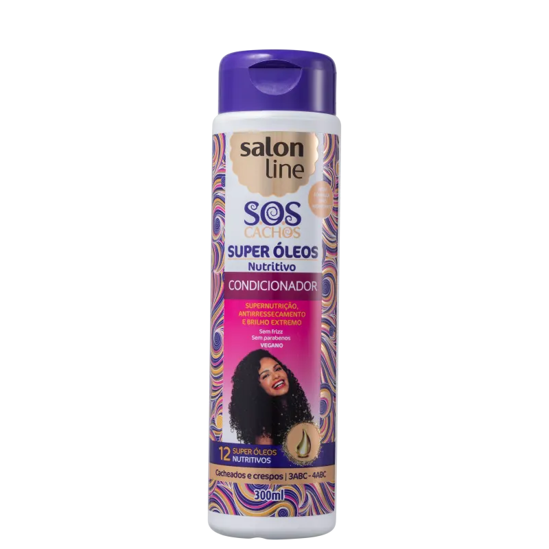 COND SALON LINE CACHOS SUPER OLEOS NUTRITIVO 300ML