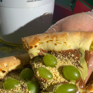 pizza de pistache nutella c/ amendoim