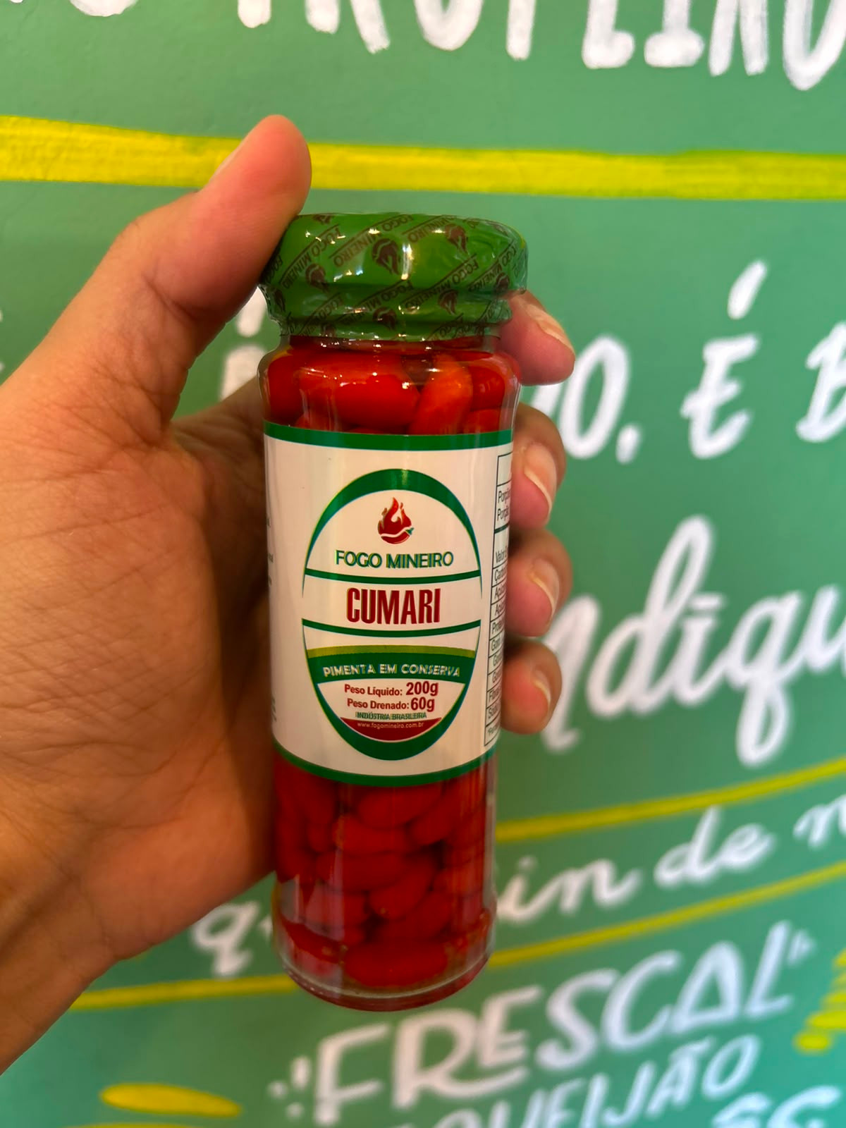 Pimenta Cumari em Conserva Fogo Mineiro - 200g