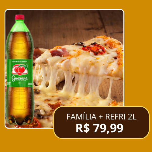 COMBO PIZZA FAMILIA + REFRI 2L 