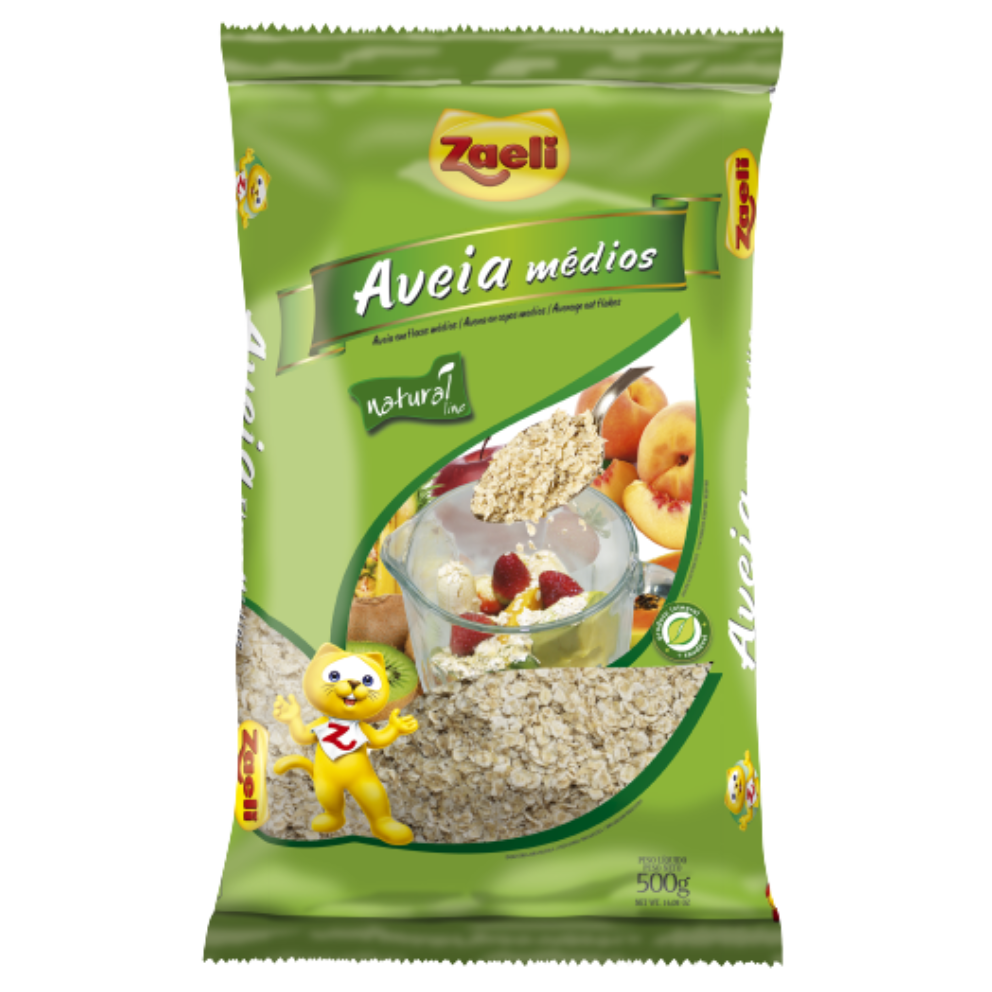 AVEIA ZAELI FLOCOS MEDIA 500G