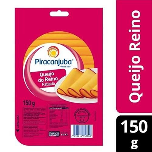 Queijo do Reino Piracanjuba Fatiado 150g
