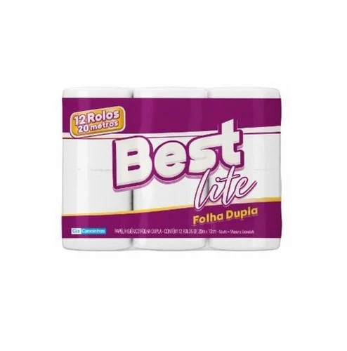 Papel Hig Best Lite 20m F.D. Neutro C/12