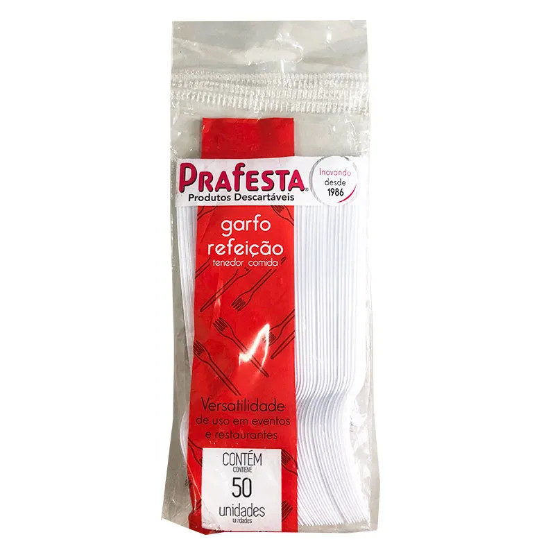 Garfo Descartavel Prafesta 50 unidades