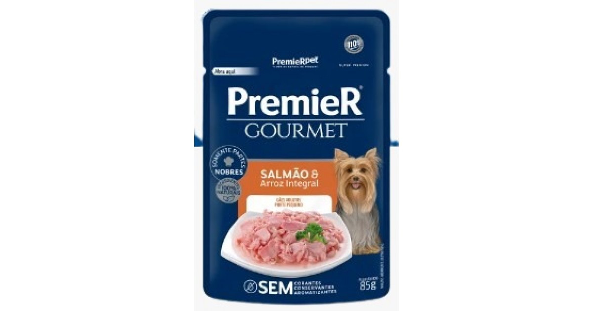 Sachê Premier  Salmão e Arroz Porte Peq.