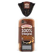 Pao Wickbold 100% integral Girassol e castanha 400g