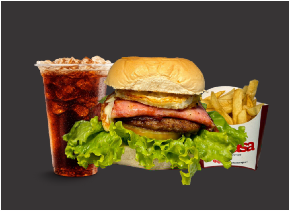 Combo Lunasa 1 + Fritas + Ref.300ml