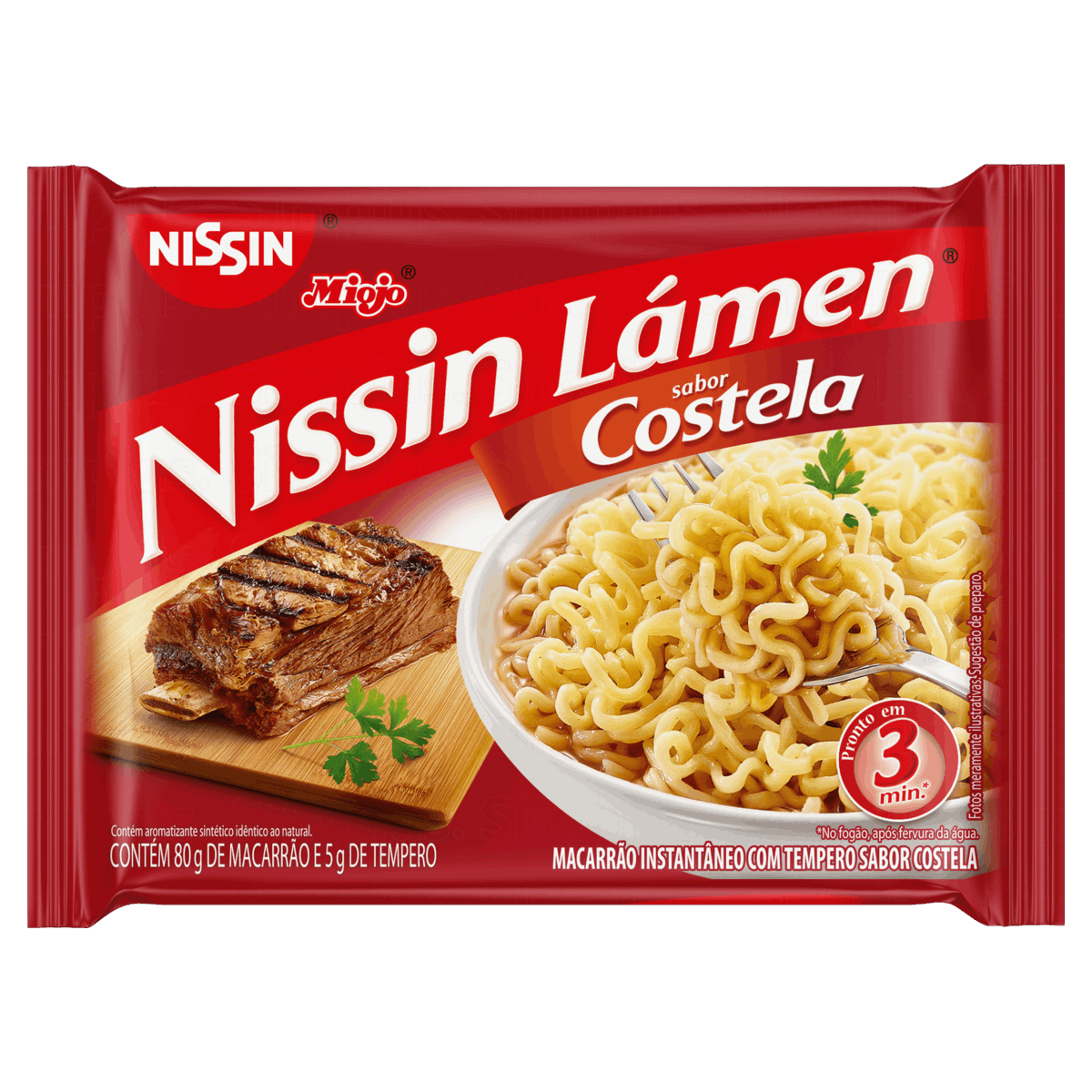 macarrão instantaneo nissin sabor costela