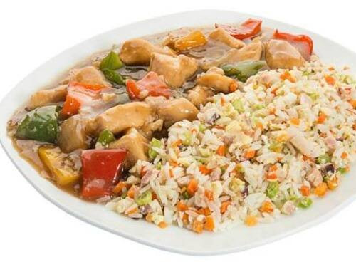 Combo Frango Xadrez e Yakimeshi
