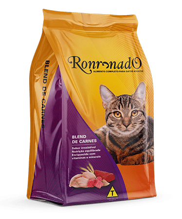RAÇAO GATO RONRONADO BLEND DE CARNES 1KG