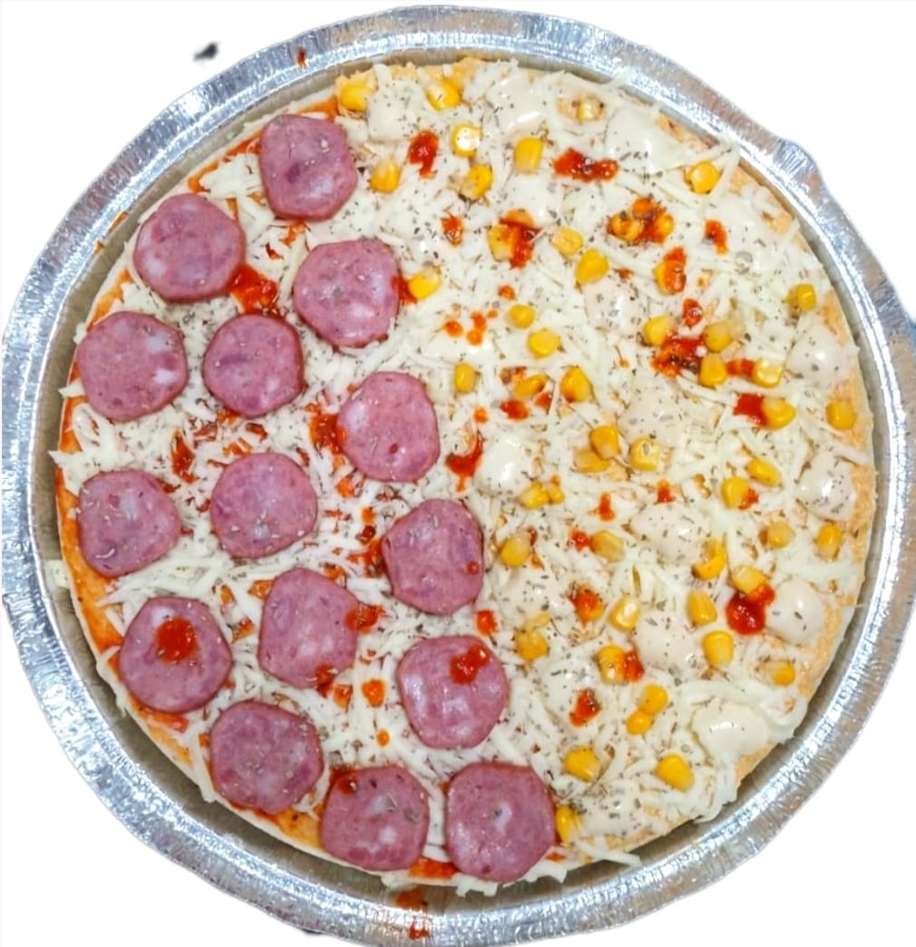 PIZZA PINGOS CASEIRA SABOR FRANGO E CATUPIRY/ CALABRESA
