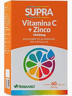 Poli Vit Supra Vitam C + Zinco Herbamed Pt 60cap