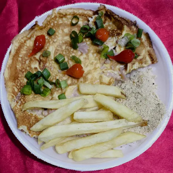 Omelete (Presunto e Queijo.)