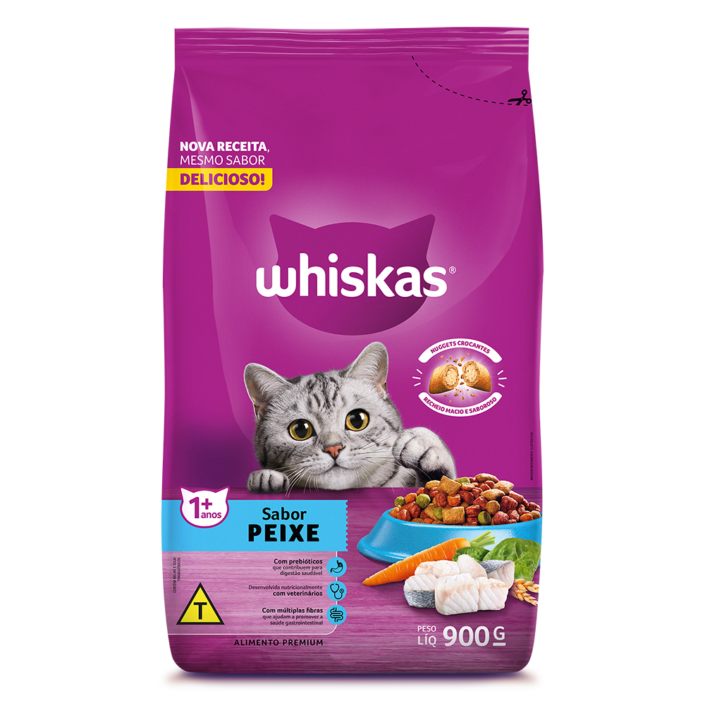 Whiskas Adultos 900grs Peixe
