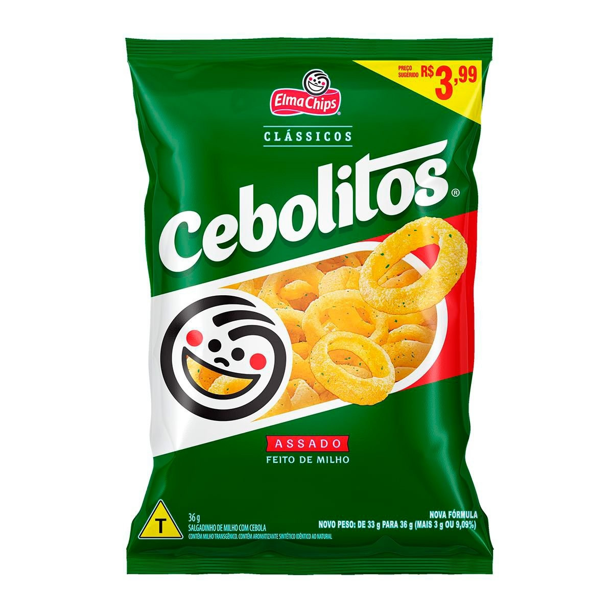 CEBOLITOS ELMA CHIPS SALGADINHO 36G
