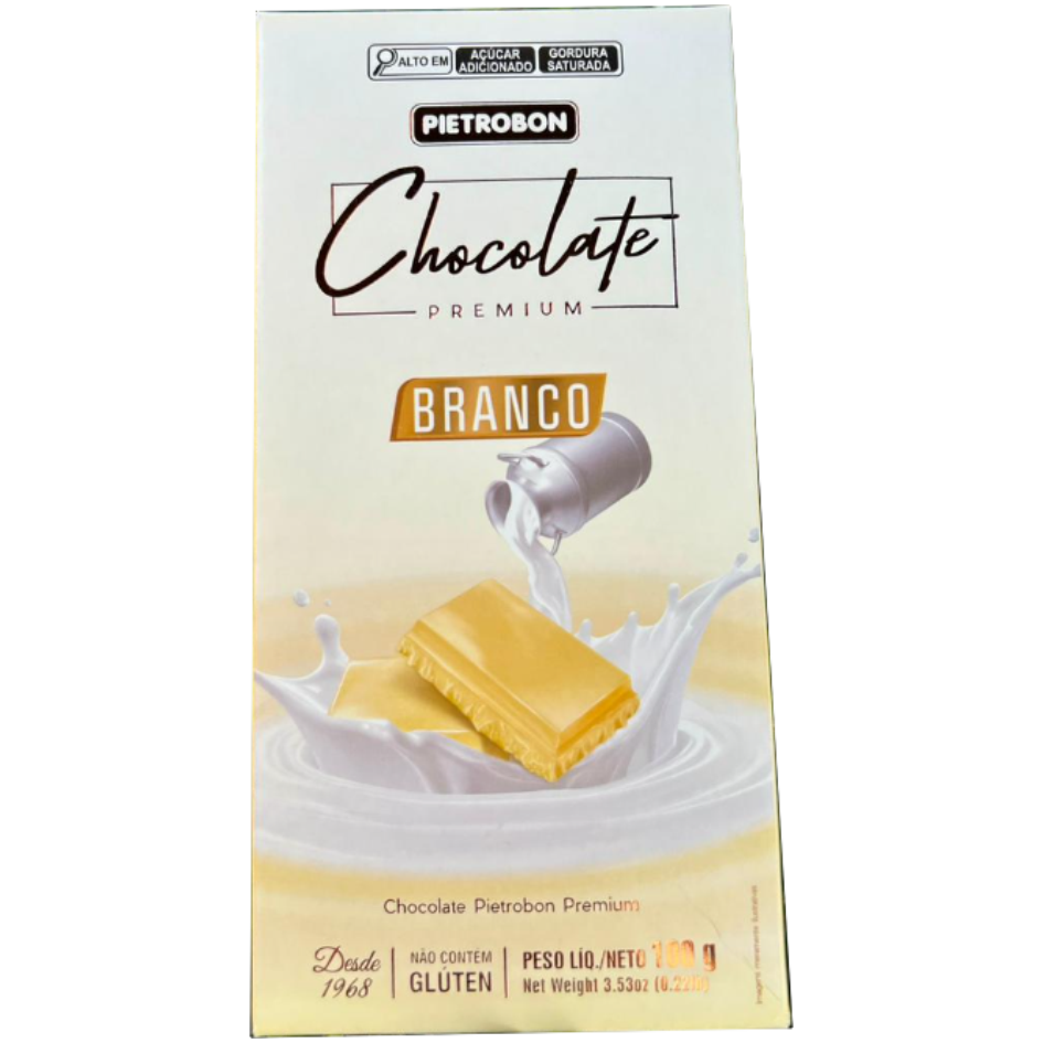CHOCOLATE TABLETE PIETROBON BRANCO PREMIUM 100G
